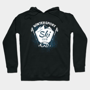 Ski Club Skiing Winter Sports Downhill Hoodie